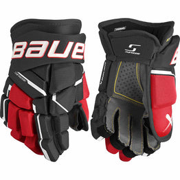 Bauer Supreme M5 Pro Junior Hockey Gloves - Black / Red