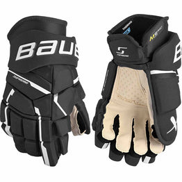 Bauer Supreme M5 Pro Intermediate Hockey Gloves - Black / White