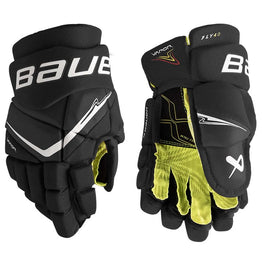 Bauer Vapor Fly40 Junior Hockey Gloves - Black White
