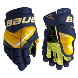Bauer Vapor Fly40 Junior Hockey Gloves - Navy / Gold