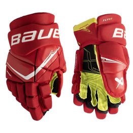 Bauer Vapor Fly40 Junior Hockey Gloves - Red