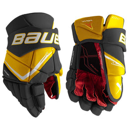 Bauer Vapor Fly40 Intermediate Hockey Gloves - Black / Gold