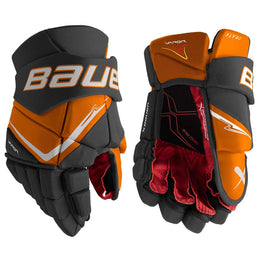 Bauer Vapor Fly40 Senior Hockey Gloves - Black / Orange