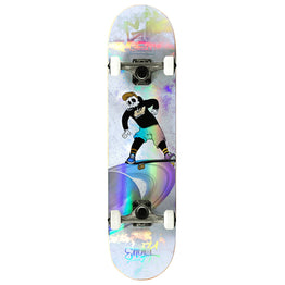 Enuff Skully Hologram Mini Complete Skateboard - White