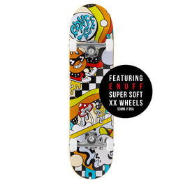 Enuff Meltworld Complete Mini Skateboard - Confused