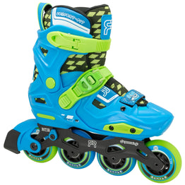 FR EZX Adjustable Inline Skates - Blue / Lime