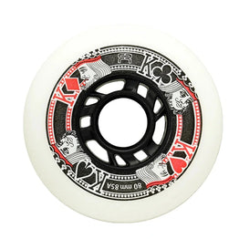 FR Street Kings Inline Skate Wheels - White (4 Pack)