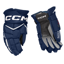 CCM Jetspeed FT8 Ice Hockey Gloves - Navy / White - Senior
