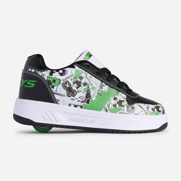 Heelys x Minecraft Kama Shoes - White / Black / Green