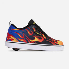 Heelys Pro 20 Prints - Black / Blue / Red / Yellow Flames