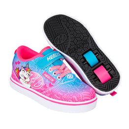 Heelys Pro 20 X2 Shoes - Cyan/Neon Pink/White Unicorn