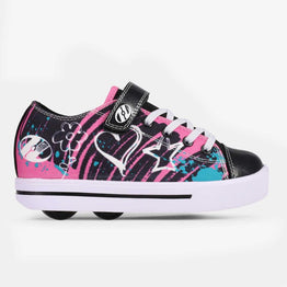 Heelys Snazzy X2 Shoes - Pink Black Scribble