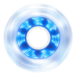 Luminous PIXEL LED In-Line Skate Wheels - Clear Tornado 80mm/85a
