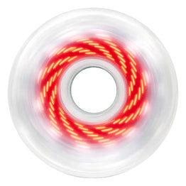 Luminous PIXEL LED In-Line Skate Wheels - Clear Vortex 80mm/85a