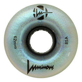 Luminous LED Light Up Roller Skate Wheels (4pk) 62MM - Black Pearl