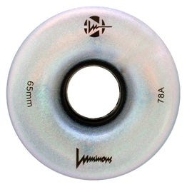 Luminous LED Light Up Roller Skate Wheels (4pk) 65MM - Black Pearl