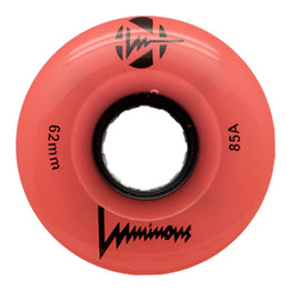 Luminous LED Light Up Roller Skate Wheels (4pk) 62MM - Coral Glow