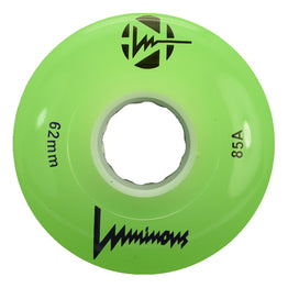 Luminous LED Light Up Roller Skate Wheels (4pk) 62MM - Green