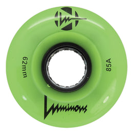 Luminous LED Light Up Roller Skate Wheels (4pk) 62MM - Green Glow