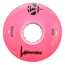 Luminous LED Light Up Roller Skate Wheels (4pk) 62MM - Pink