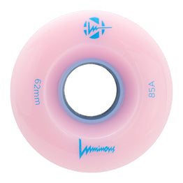 Luminous LED Light Up Roller Skate Wheels (4pk) 62MM - Pink / Light Blue