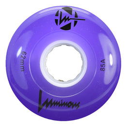 Luminous LED Light Up Roller Skate Wheels (4pk) 62MM - Purple