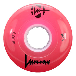 Luminous LED Light Up Roller Skate Wheels (4pk) 62MM - Red
