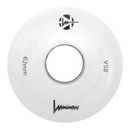 Luminous LED Light Up Roller Skate Wheels (4pk) 62MM - Slim Hub White