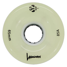 Luminous LED Light Up Roller Skate Wheels (4pk) 65MM - White Glow