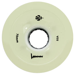 Luminous LED Light Up Roller Skate Wheels (4pk) 70MM - White Glow