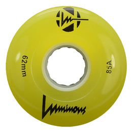 Luminous LED Light Up Roller Skate Wheels (4pk) 62MM - Yellow