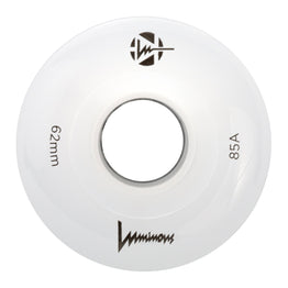 Luminous Sixies LED Light Up Roller Skate Wheels (4pk) 62MM - White