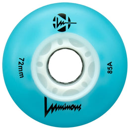 Luminous LED Light Up Inline Skate Wheels (4pk) - Blue