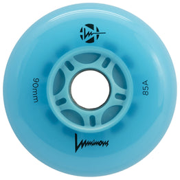 Luminous LED Light Up Inline Skate Wheels (4pk) - Blue Ocean Glow