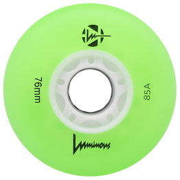 Luminous LED Light Up Inline Skate Wheels (4pk) - Green White Glow