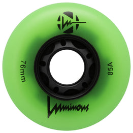 Luminous LED Light Up Inline Skate Wheels (4pk) - Green Glow