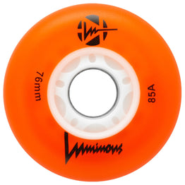 Luminous LED Light Up Inline Skate Wheels (4pk) - Orange