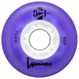 Luminous LED Light Up Inline Skate Wheels (4pk) - Purple