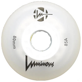 Luminous LED Light Up Inline Skate Wheels - White