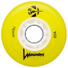 Luminous LED Light Up Inline Skate Wheels (4pk) - Yellow
