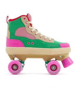Rio Roller Beats Roller Skates - Pink Green