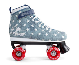SFR Vision II Canvas Kids Quad Roller Skates - Jeans B-STOCK UK1