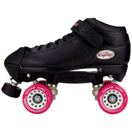 Riedell R3 Derby Roller Skates - Black/Fuchsia