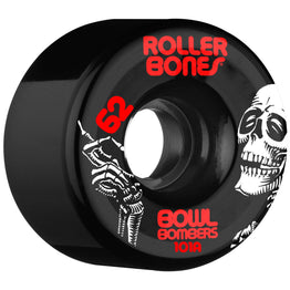 Rollerbones Bowl Bombers Quad Wheels 62mm/101A Black (8pk)