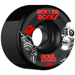 Rollerbones Bowl Bombers Quad Wheels 62mm/103A Black (8pk)