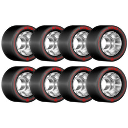 Rollerbones Nitro Speed Roller Skate Wheels Black (8pk) - 59MM