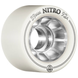 Rollerbones Nitro Speed Roller Skate Wheels White (8pk) - 59MM