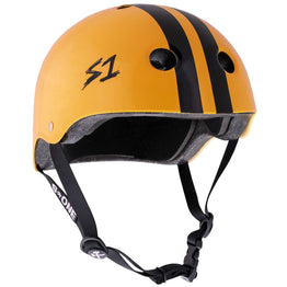 S1 Lifer Helmet - Orange Gloss / Black Stripe