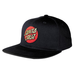 Santa Cruz Classic Dot Snapback - Black