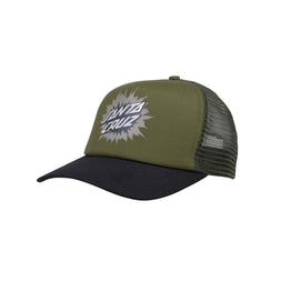 Santa Cruz Burst Oval Dot Meshback Cap - Sea Kelp